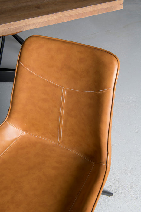 Eetkamerstoel Lewis | Velvet | Cognac