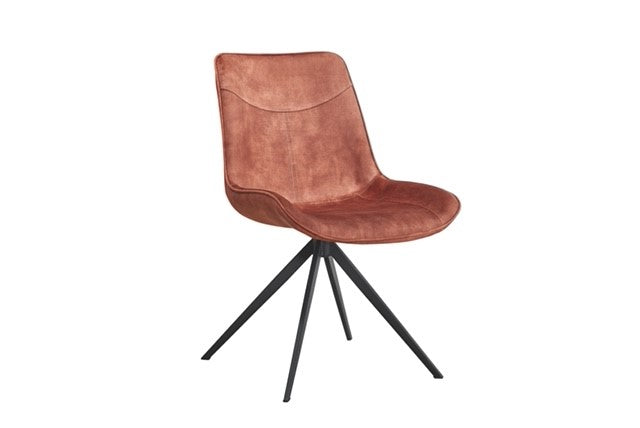Eetkamerstoel Lewis | Velvet | Rust