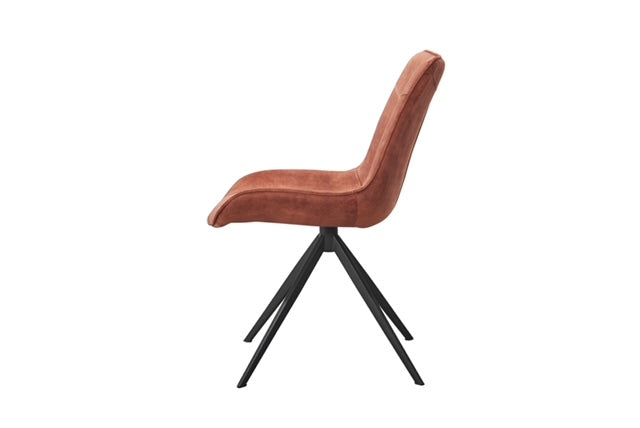 Eetkamerstoel Lewis | Velvet | Rust