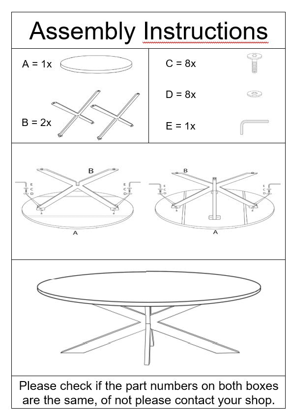Brix Sturdy | 180 x 76 cm | Oval 180cm