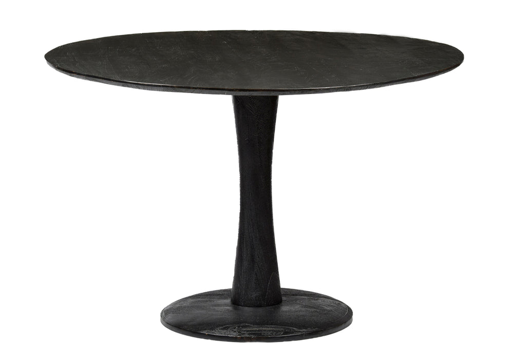 Eettafel Vivian Black | Mangohout | Rond | 120cm