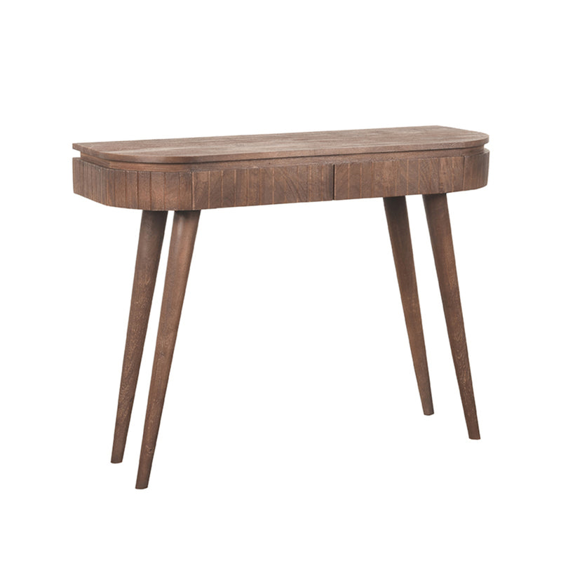 Bureau Nils | Mangohout | 2 lades | Espresso