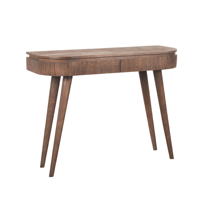 Bureau Nils | Mangohout | 2 lades | Espresso