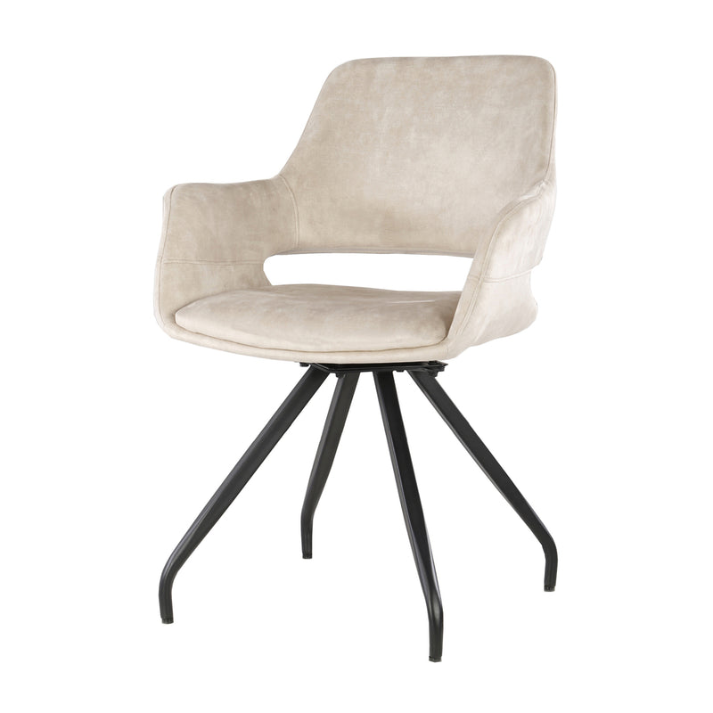 Eetkamerstoel Capp | Velvet | Beige