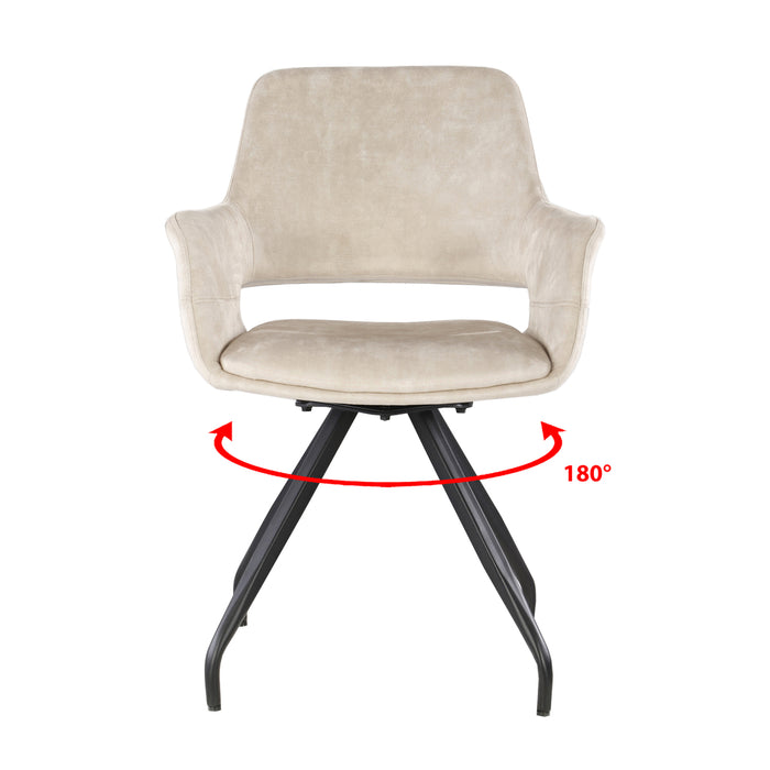 Eetkamerstoel Capp | Velvet | Beige