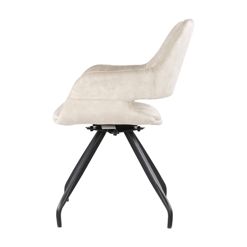 Eetkamerstoel Capp | Velvet | Beige