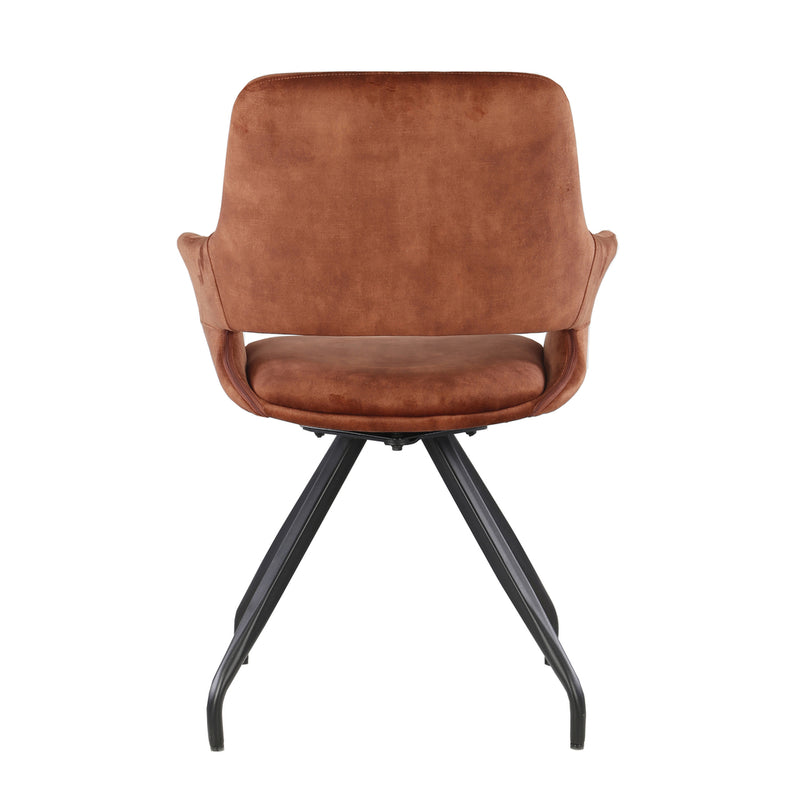 Eetkamerstoel Capp | Velvet | Rust
