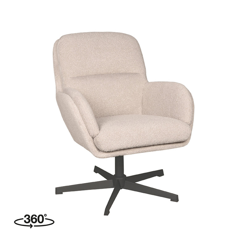 Draaifauteuil Moss | Boucle | 70x77x90 cm