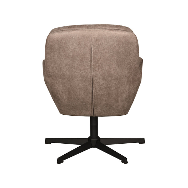 Fauteuil Moss | Taupe | Micro Suede | Draaifauteuil 70x77x90 cm