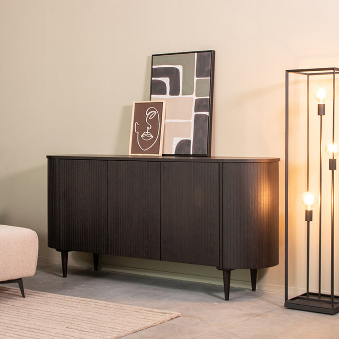 Dressoir Oliva | Eiken | Zwart