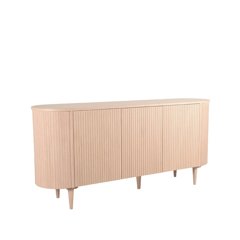 Dressoir Oliva | Eiken | 3 deuren | 4 vakken | Naturel