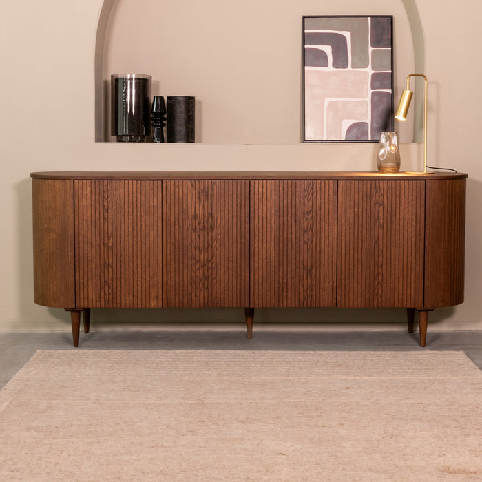 Dressoir Oliva | Eiken | 4 deuren | 4 vakken | Walnoot