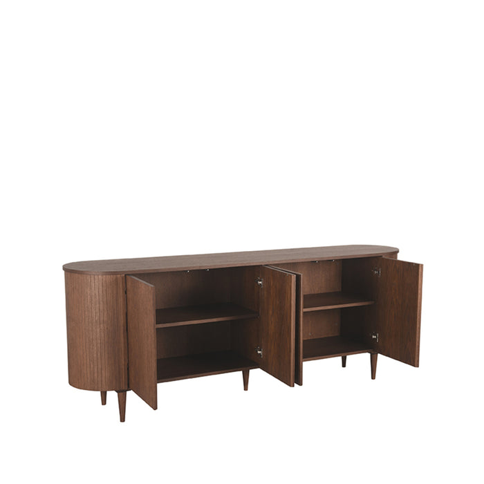 Dressoir Oliva | Eiken | 4 deuren | 4 vakken | Walnoot