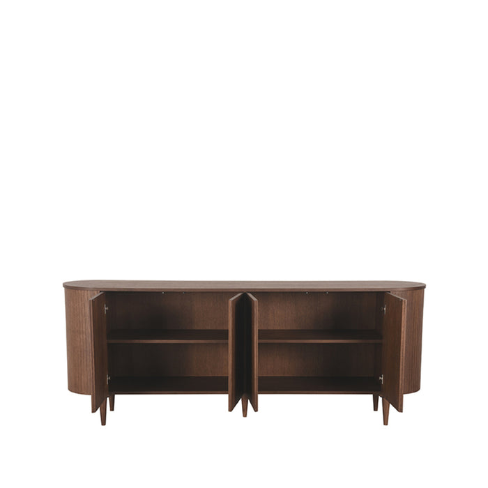 Dressoir Oliva | Eiken | 4 deuren | 4 vakken | Walnoot