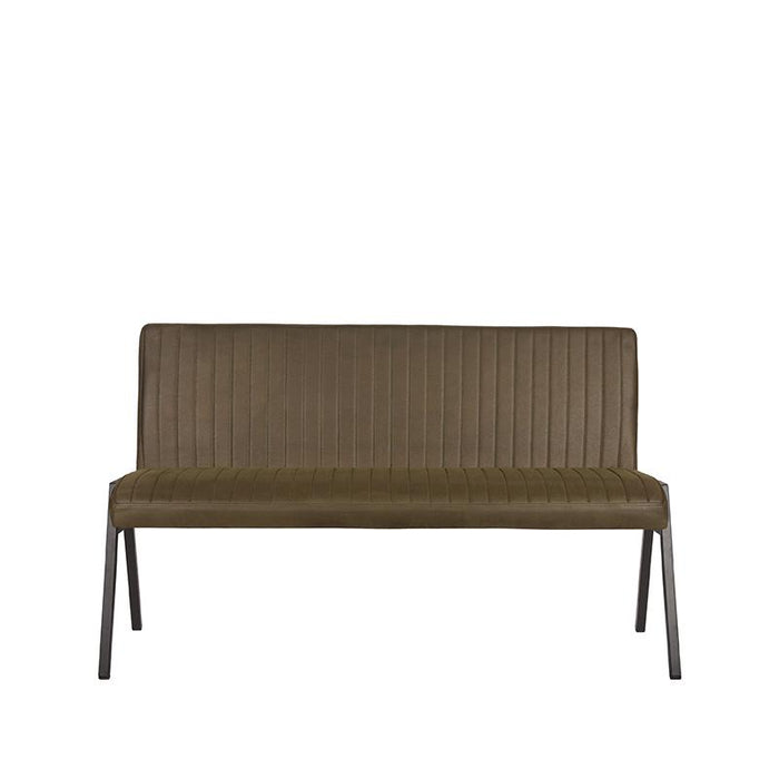 Eetkamerbank Matz | Army green | Microfiber | 145 cm