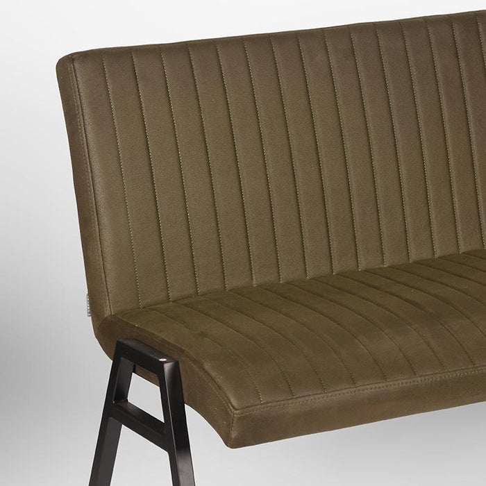Eetkamerbank Matz | Army green | Microfiber | 145 cm