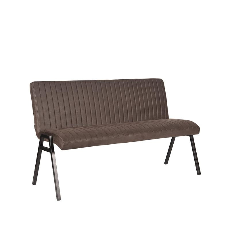 Eetkamerbank Matz | Antraciet | Microfiber | 145 cm