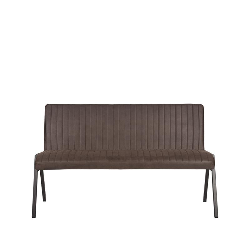 Eetkamerbank Matz | Antraciet | Microfiber | 145 cm