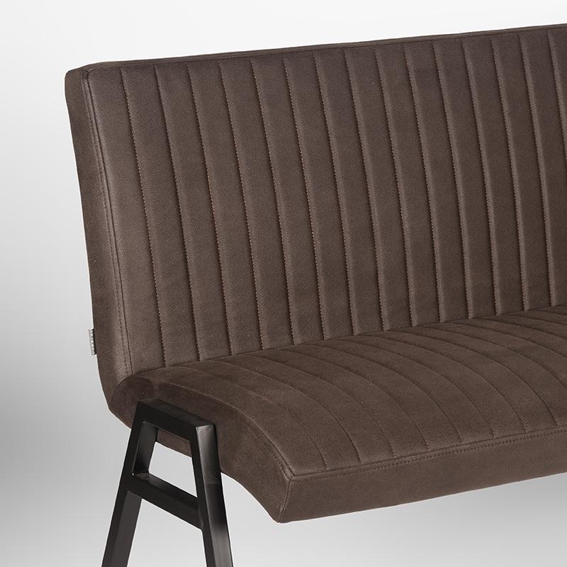 Eetkamerbank Matz | Antraciet | Microfiber | 145 cm