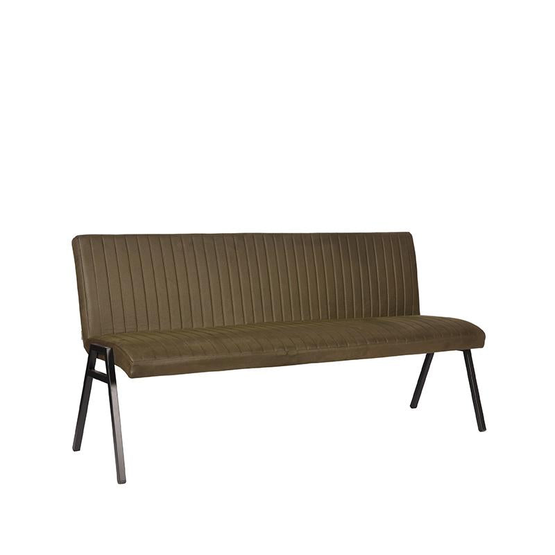 Eetkamerbank Matz | Army green | Microfiber | 175 cm