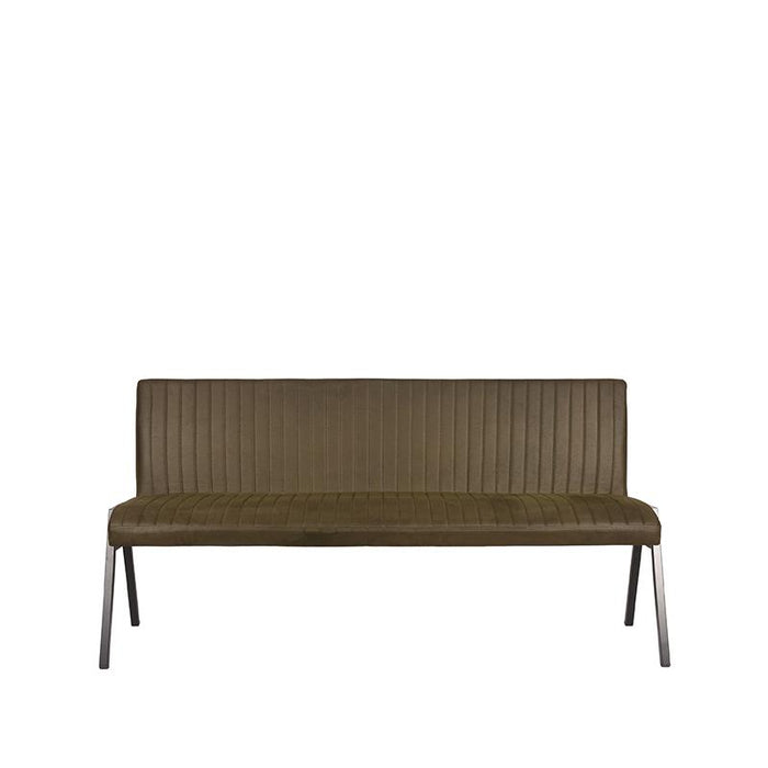 Eetkamerbank Matz | Army green | Microfiber | 175 cm
