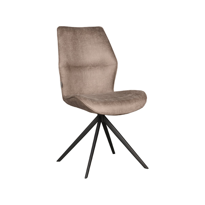 Eetkamerstoel Comfy | Micro Suede | Taupe | 48x64x91 cm