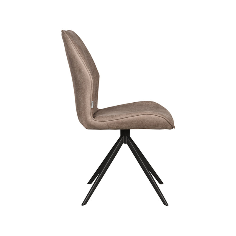 Eetkamerstoel Comfy | Micro Suede | Taupe | 48x64x91 cm