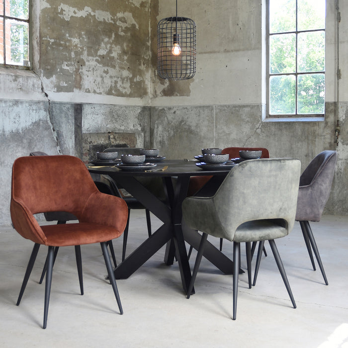 Eetkamerstoel Fer | Hunter | Velours
