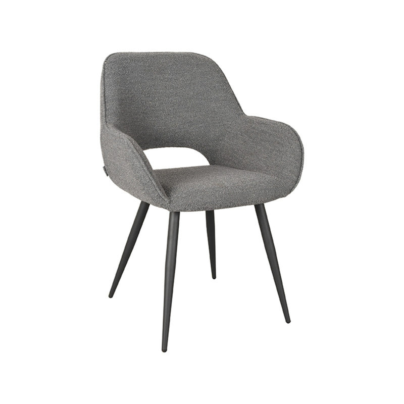 Eetkamerstoel Fer | Grijs | Boucle
