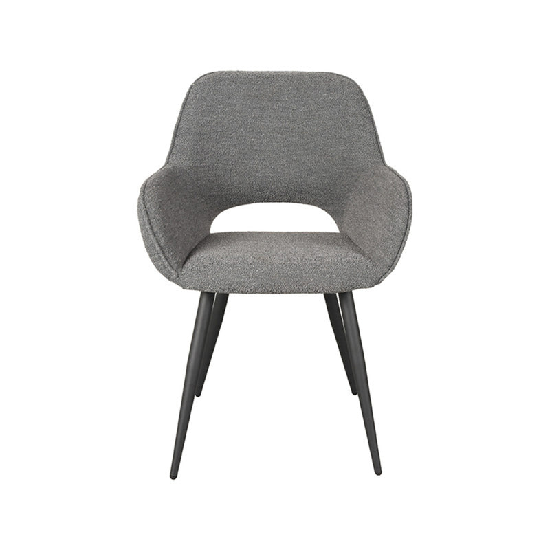 Eetkamerstoel Fer | Grijs | Boucle