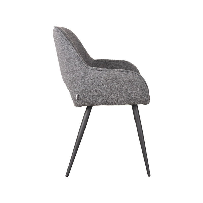Eetkamerstoel Fer | Grijs | Boucle