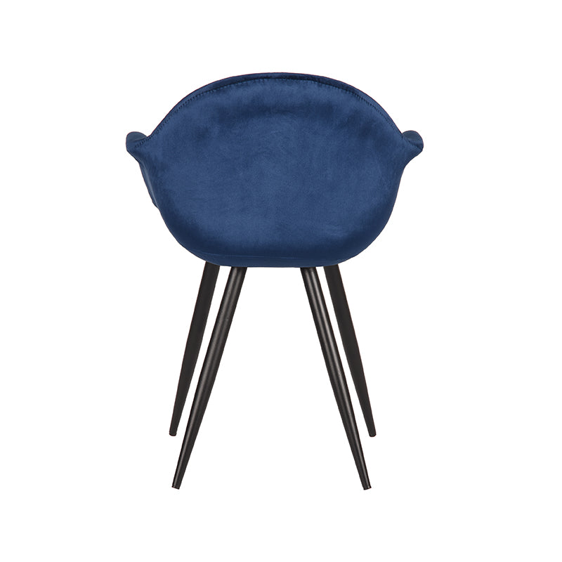 Eetkamerstoel Forli - Blauw - Fluweel