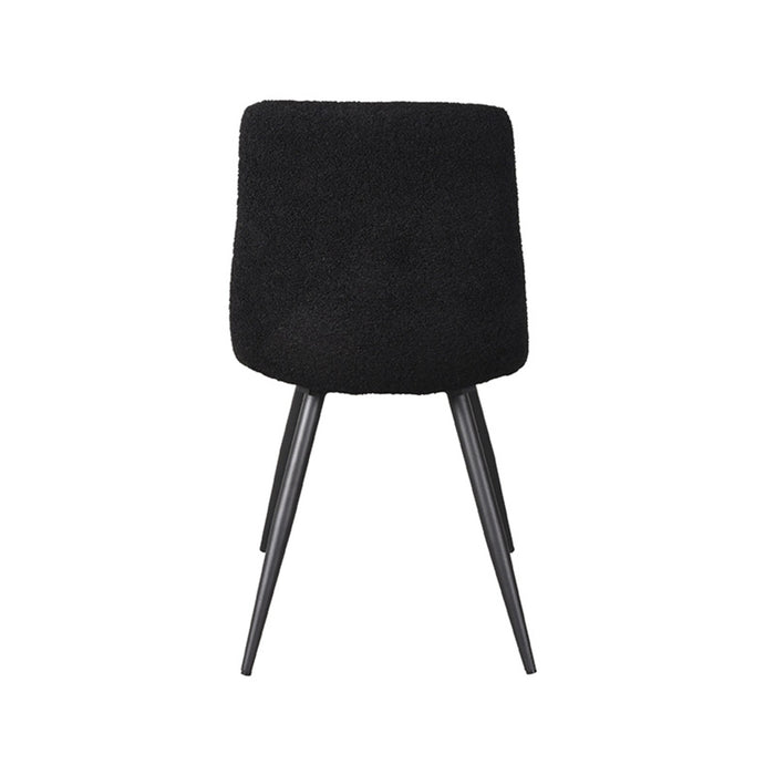 Eetkamerstoel Jep - Zwart - Teddy