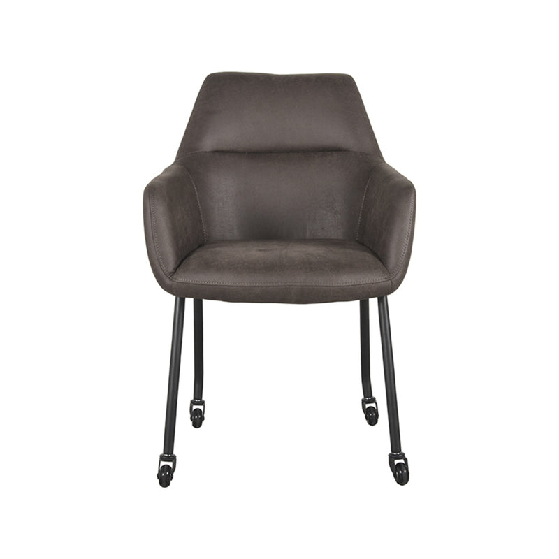 Eetkamerstoel Lenny | Antraciet | Microfiber