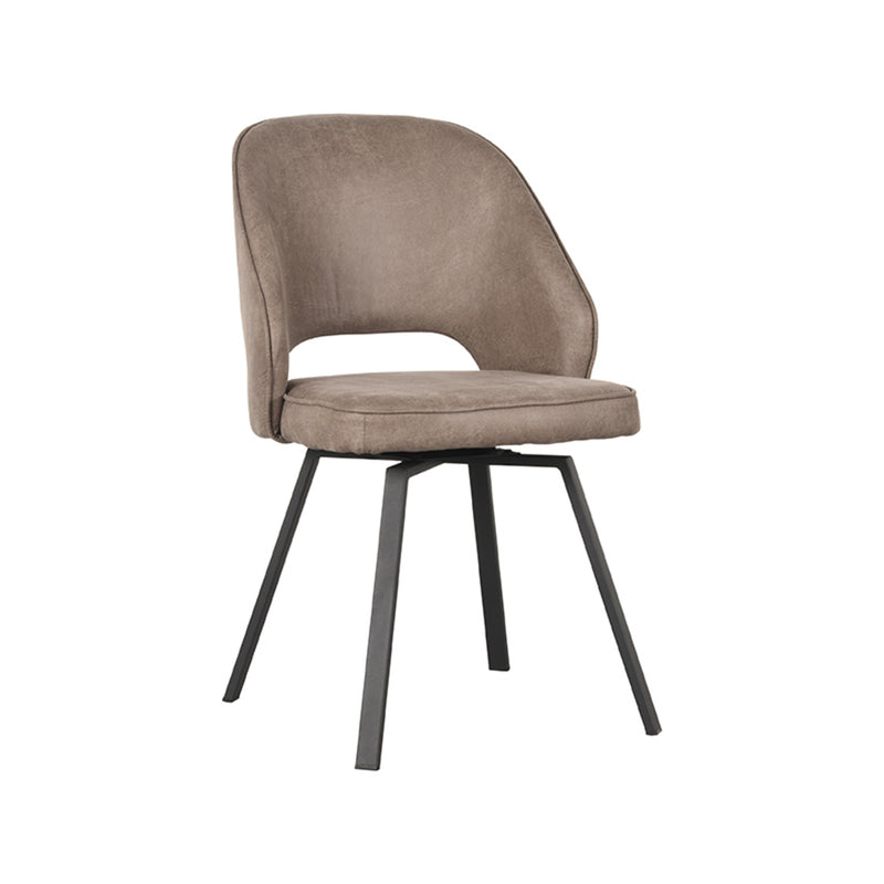 Eetkamerstoel Lewis | Taupe | Microfiber