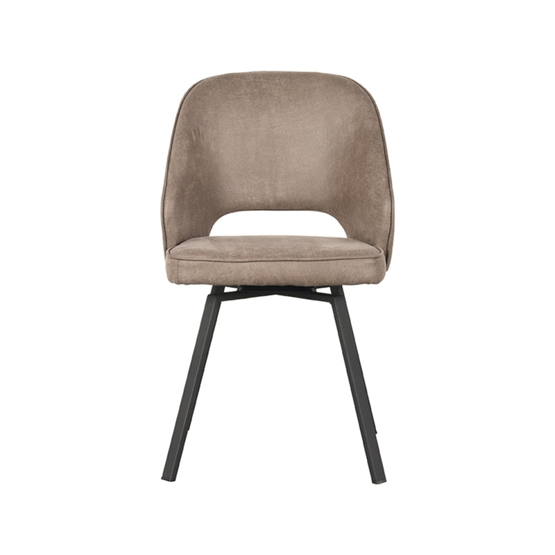 Eetkamerstoel Lewis | Taupe | Microfiber