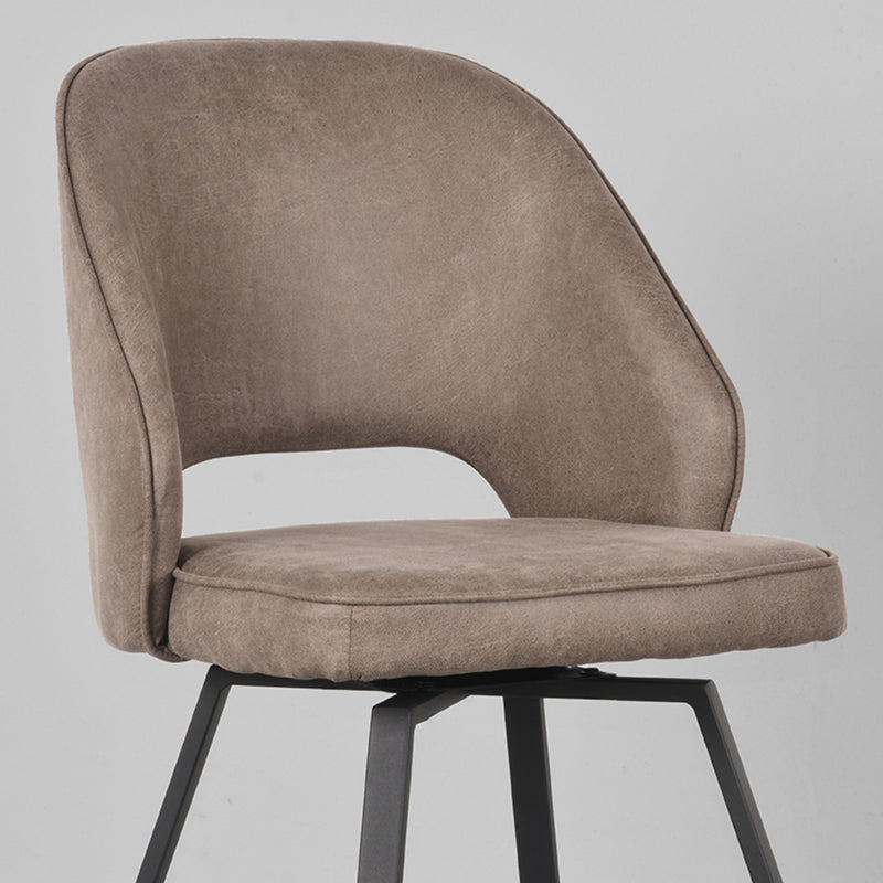 Eetkamerstoel Lewis | Taupe | Microfiber