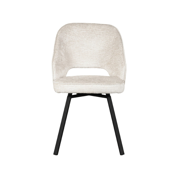 Eetkamerstoel Lewis | Crème | Fluweel