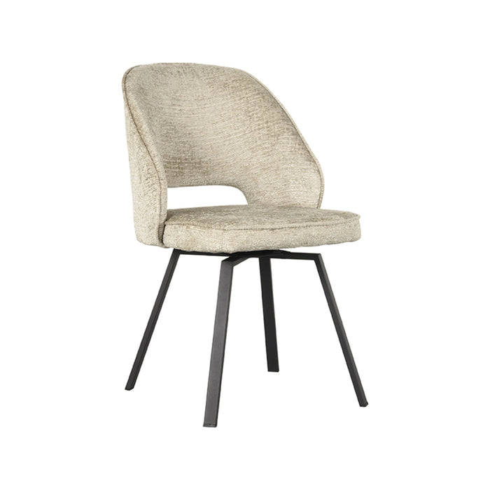 Eetkamerstoel Lewis | Beige | Fluweel