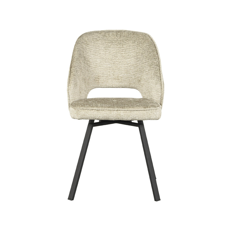 Eetkamerstoel Lewis | Beige | Fluweel