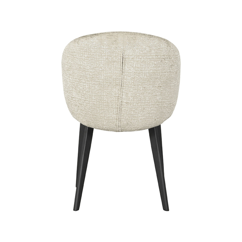 Eetkamerstoel Logan - Beige - Fluweel