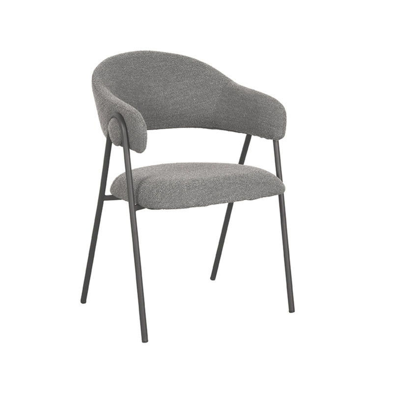 Eetkamerstoel Lowen | Grijs | Boucle