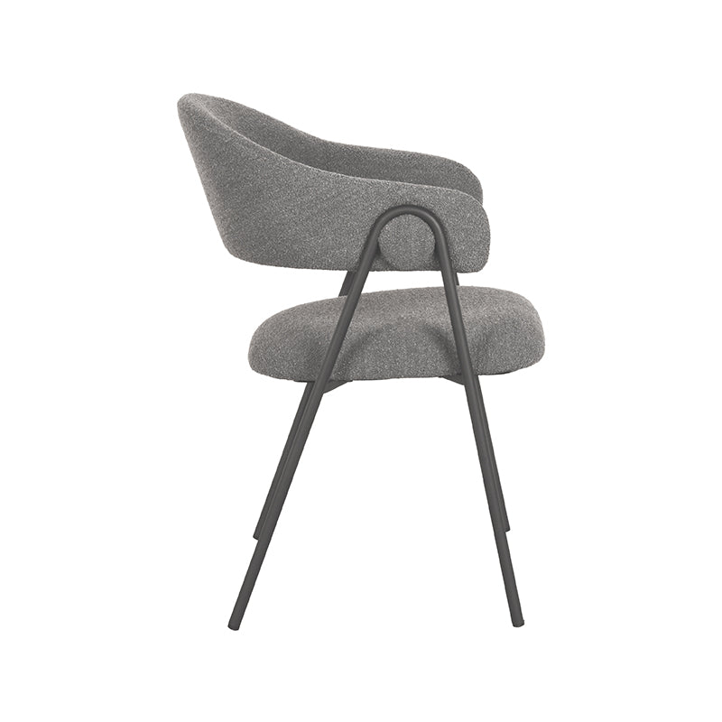 Eetkamerstoel Lowen | Grijs | Boucle
