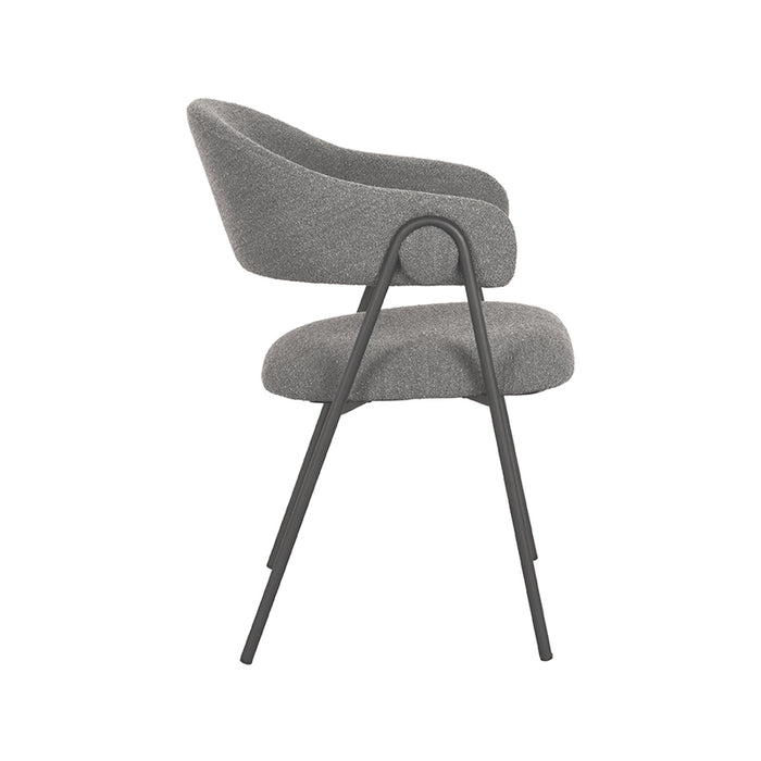 Eetkamerstoel Lowen | Grijs | Boucle