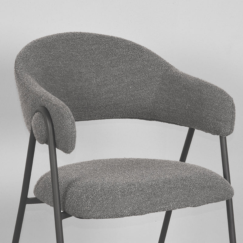 Eetkamerstoel Lowen | Grijs | Boucle