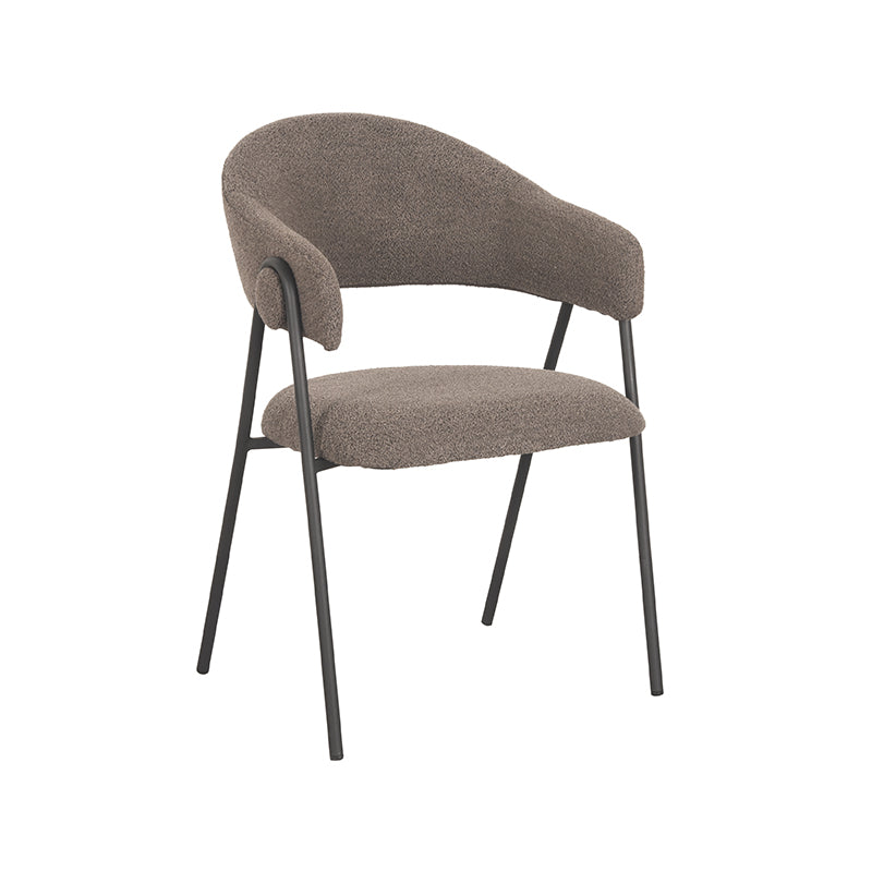 Eetkamerstoel Lowen | Bruin | Boucle