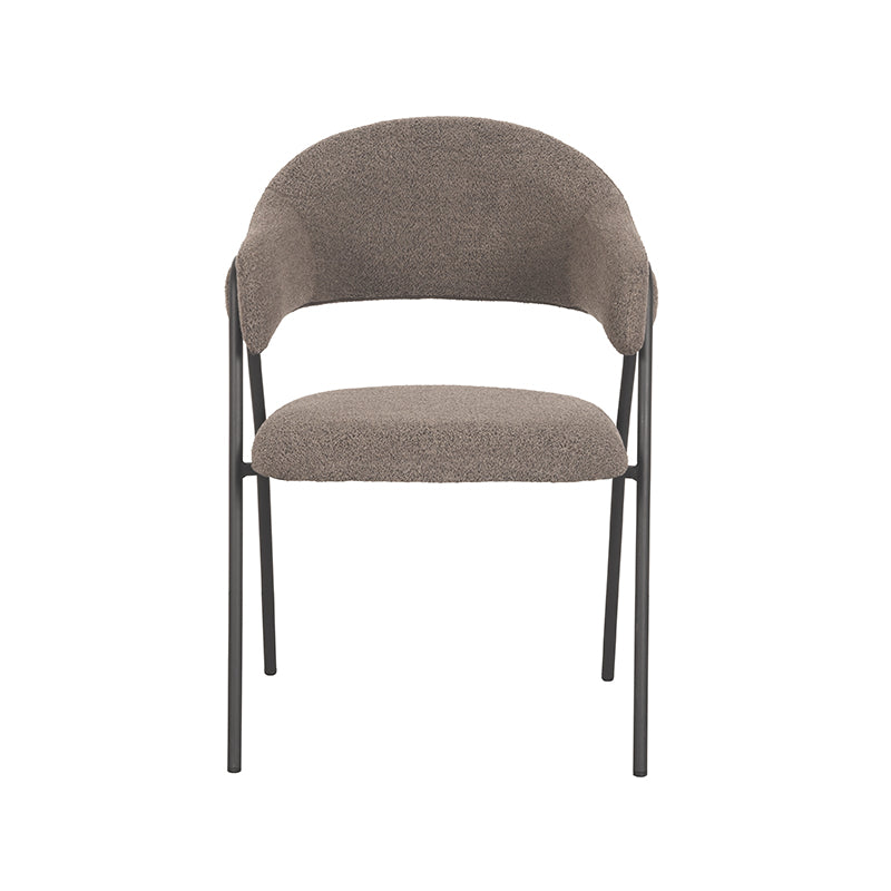 Eetkamerstoel Lowen | Bruin | Boucle