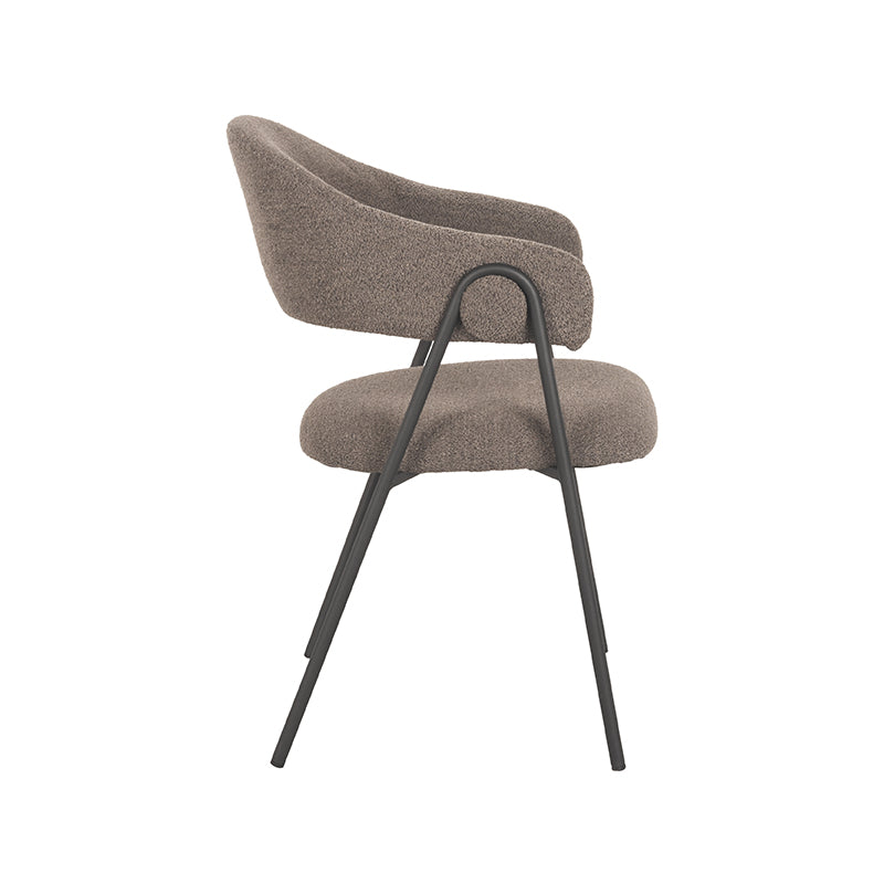 Eetkamerstoel Lowen | Bruin | Boucle