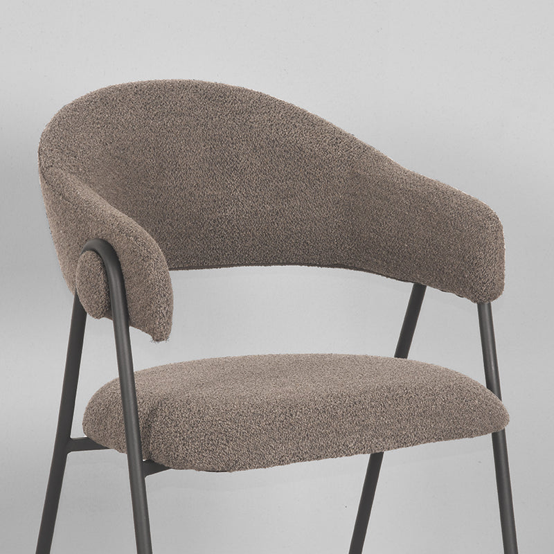 Eetkamerstoel Lowen | Bruin | Boucle