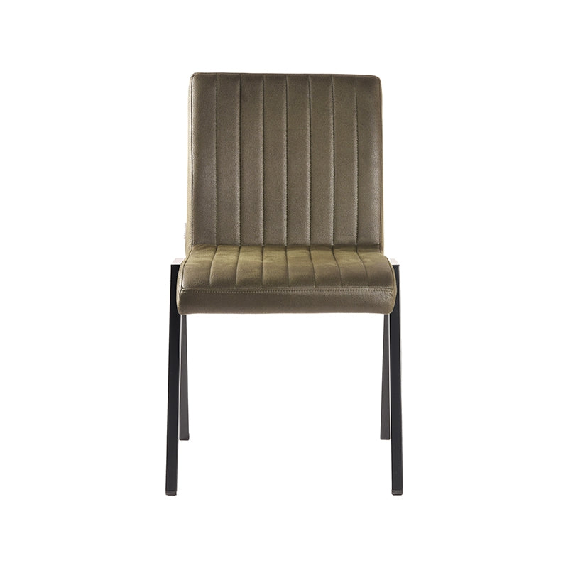Eetkamerstoel Matz - Army green - Microfiber